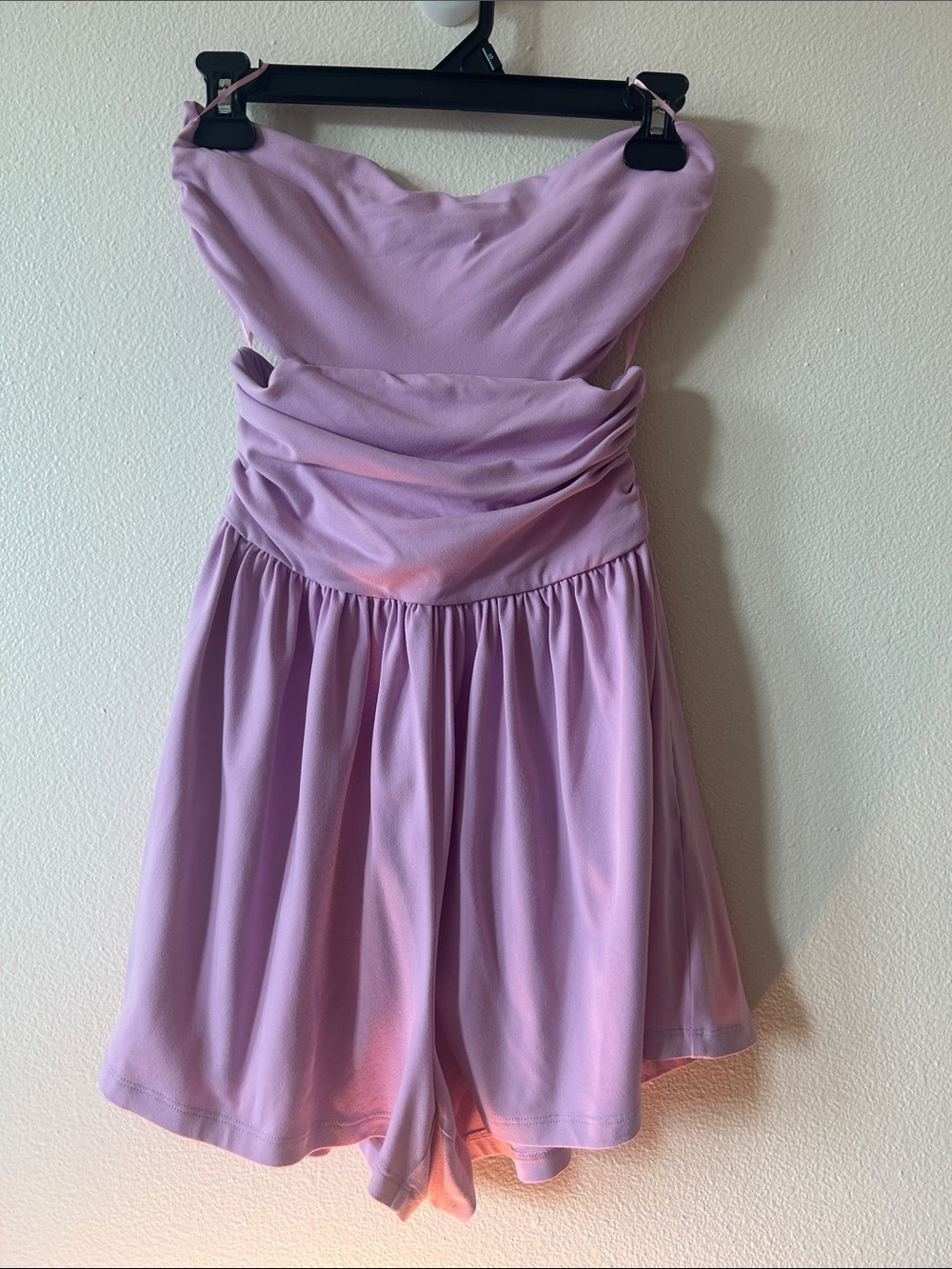 Susana Monaco - Lavender Cutout Strapless Romper